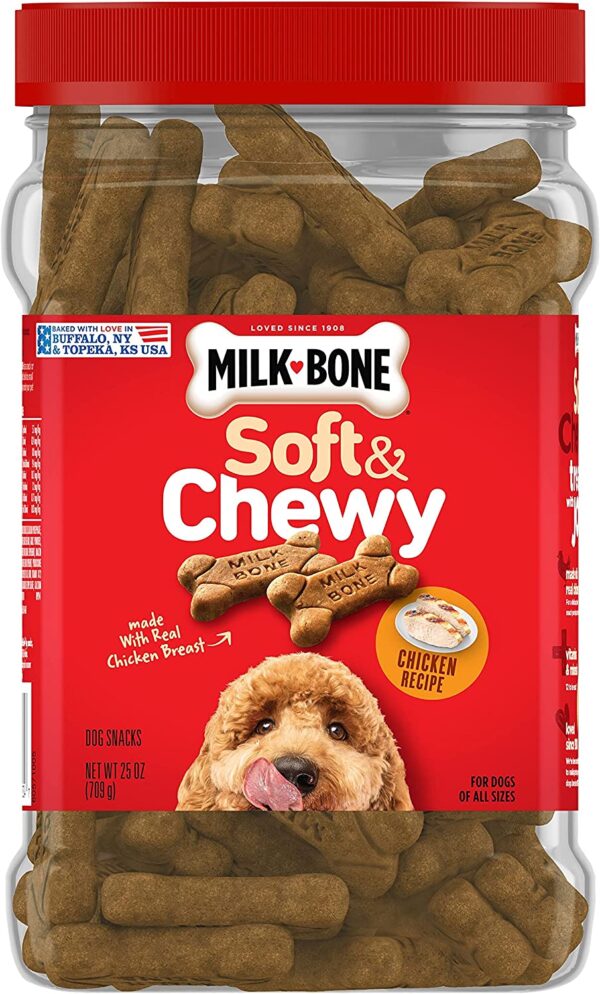 Milk-Bone Soft & Chewy Dog Treats, Chicken, 25 Ounce